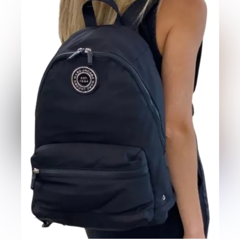 Marc Jacobs Black Nylon Varsity Backpack